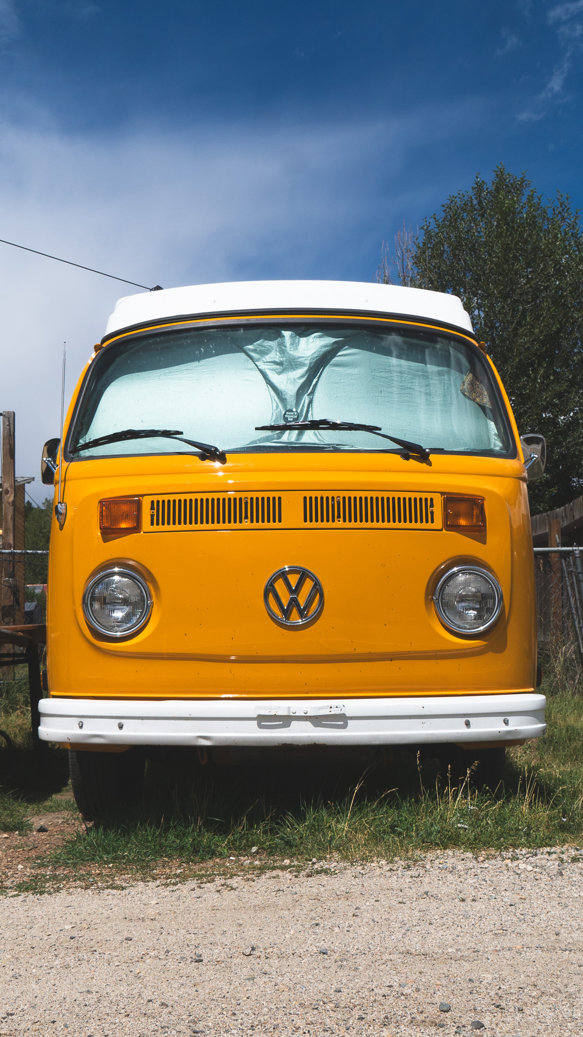 Yellow Volkswagen bus